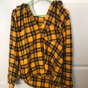 flannel with hood